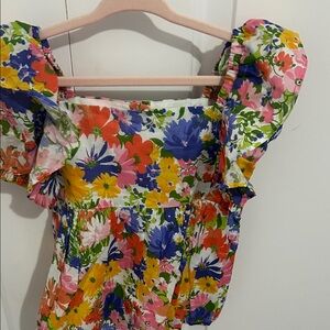 Janie and Jack Colorful Floral Blouse